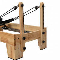 Pilates Reformer Built for Studio Excellence, Solid Wood, 100cm Range, 3-Stage Stopper