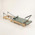 Pilates Reformer Machine Built for Home Studios, Foldable Design, Rock Maple Construction, Multiple Springs