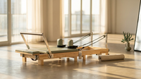 Foldable Pilates Reformer Pilates Machine Reformer Folding Pilates Reformer — Lifestyle