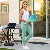 Pickleball Paddle with Aero Throat, T700 Carbon Fiber Surface and Honeycomb Core, Professional Pickleball Paddle — Lifestyle