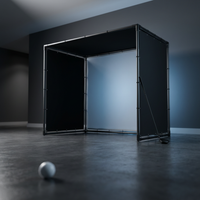 Simbox Golf Simulator Enclosure - 7 Sizes Available — Studio Shot