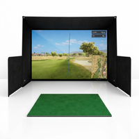 Simbox Golf Simulator Enclosure - 7 Sizes Available — Studio Shot