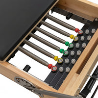 Pilates Reformer Built for Studio Excellence, Solid Wood, 100cm Range, 3-Stage Stopper