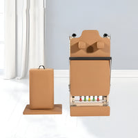 Pilates Reformer Machine Built for Home Studios, Foldable Design, Rock Maple Construction, Multiple Springs