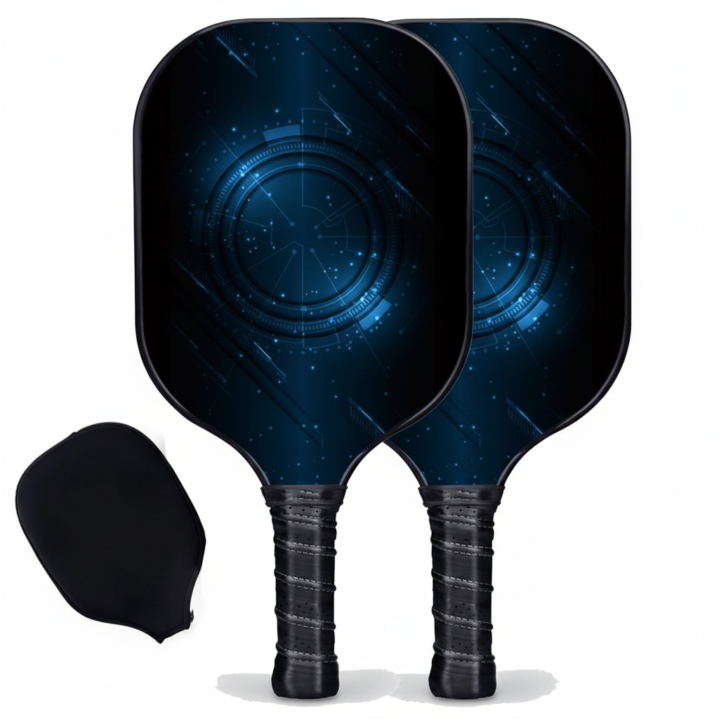 Pickleball Factory PB00049-5-C Pickleball Starter Set - Technology Custom Pickleball Paddle, Home Pickleball Set, Carbonfiber Graphite